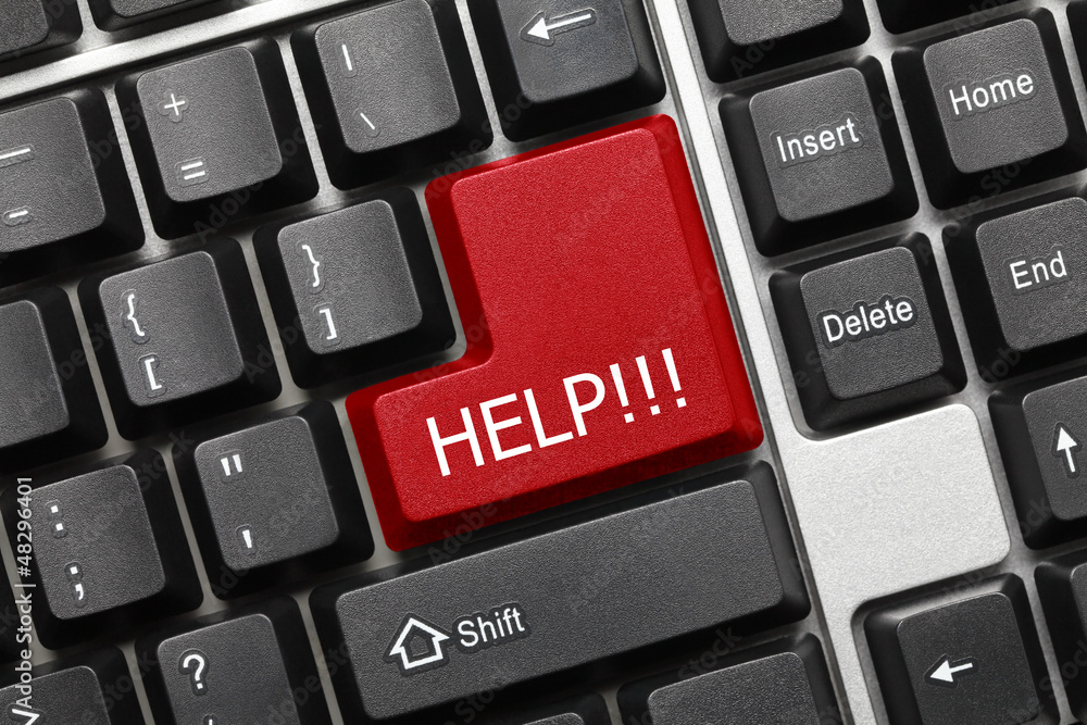 Conceptual keyboard - Help (red key) Conceptual keyboard - Help (red key)