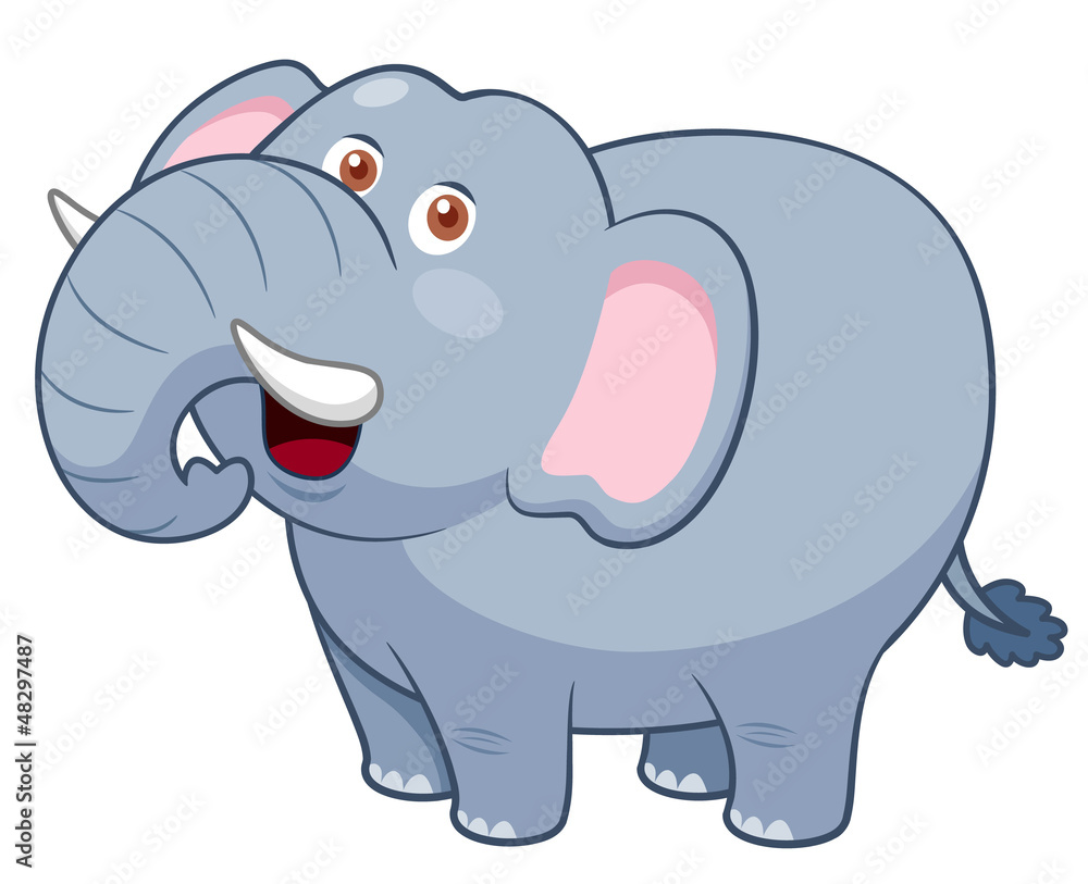 illustration of Cartoon Elephant illustration of Cartoon Elephant