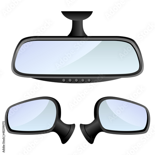 Car mirror set