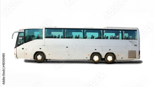 tourist bus isolated