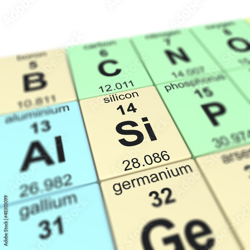 Table of elements_Silicon photo