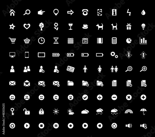 Set of 90 Web Icons