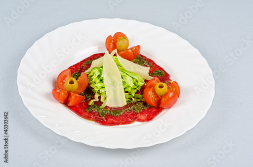 Meat carpaccio