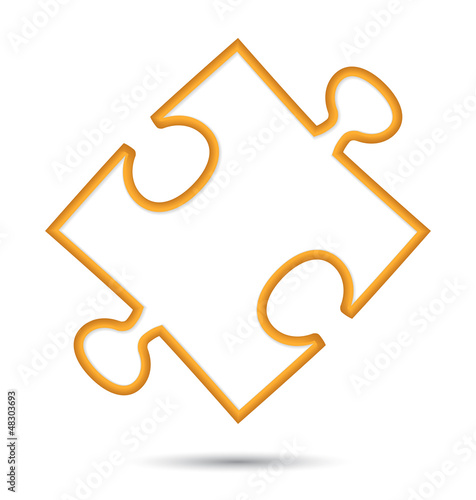 puzzle web icon design element.