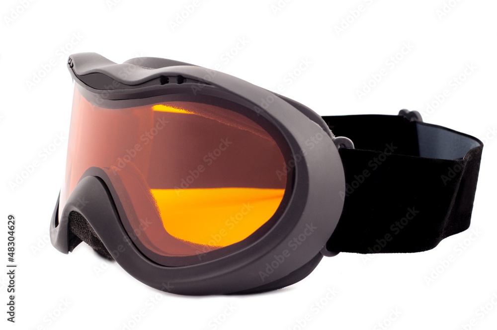 Fototapeta premium Brand new ski goggles isolated on white background