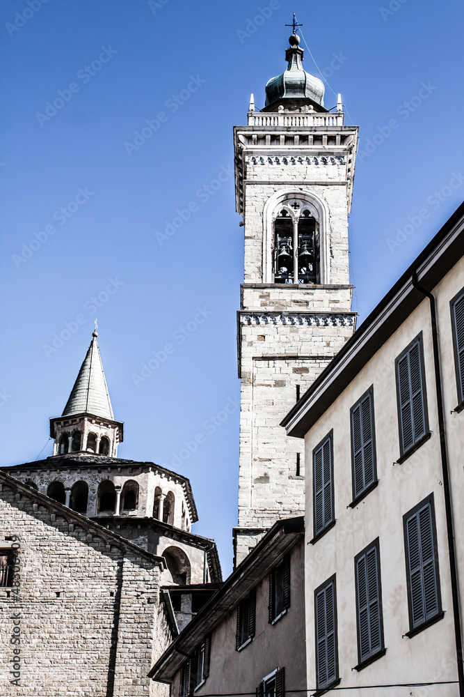 Fototapeta premium Basilique Santa Maria Maggiore de Bergame, Italy