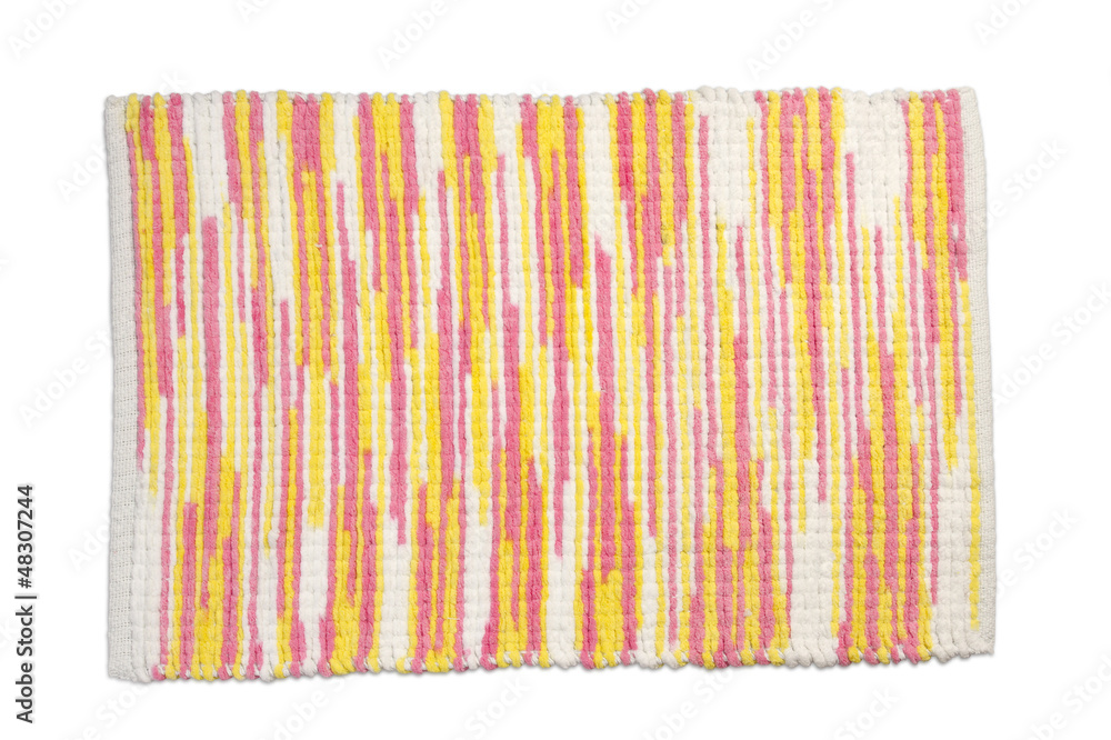 Fototapeta premium colorful carpet or doormat for cleaning feet
