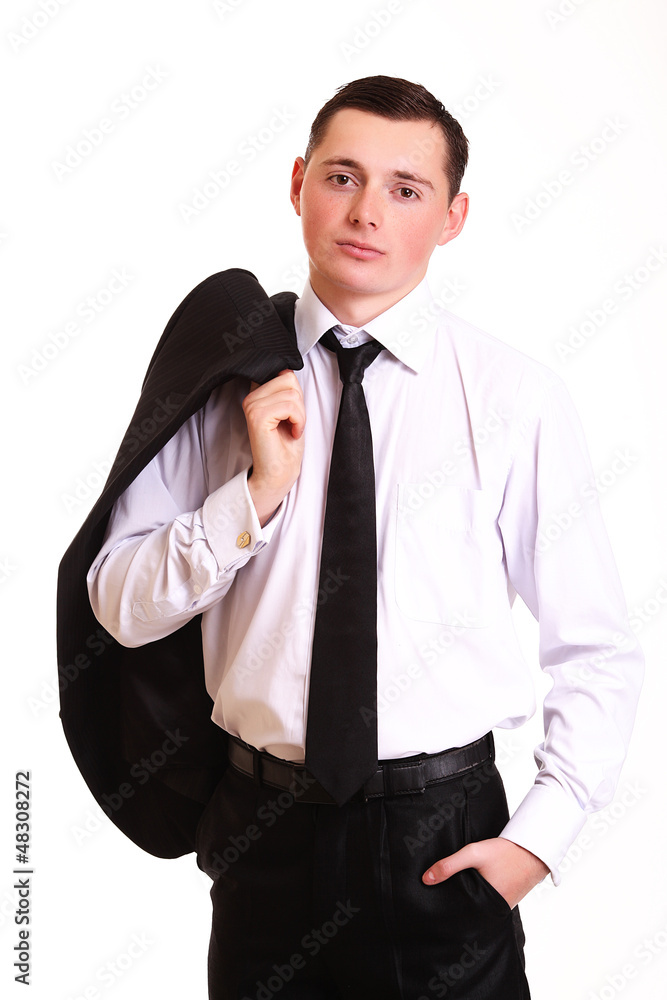 Handsome young business man in a suit Handsome young business man in a suit
