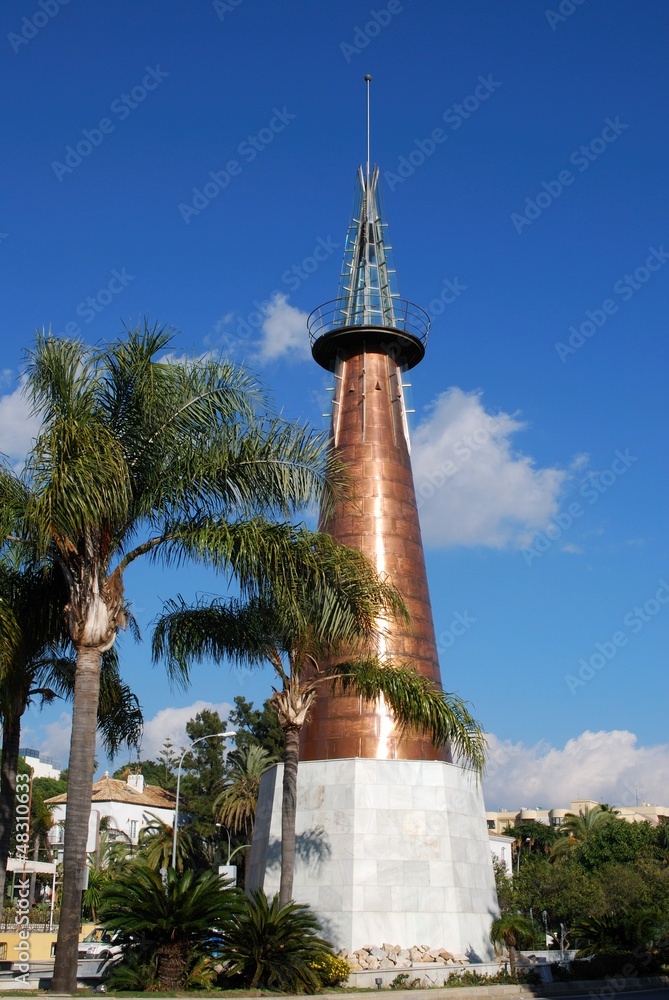 Copper obelisk, Marbella, Spain © Arena Photo UK