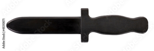 Training knife with rubber blade