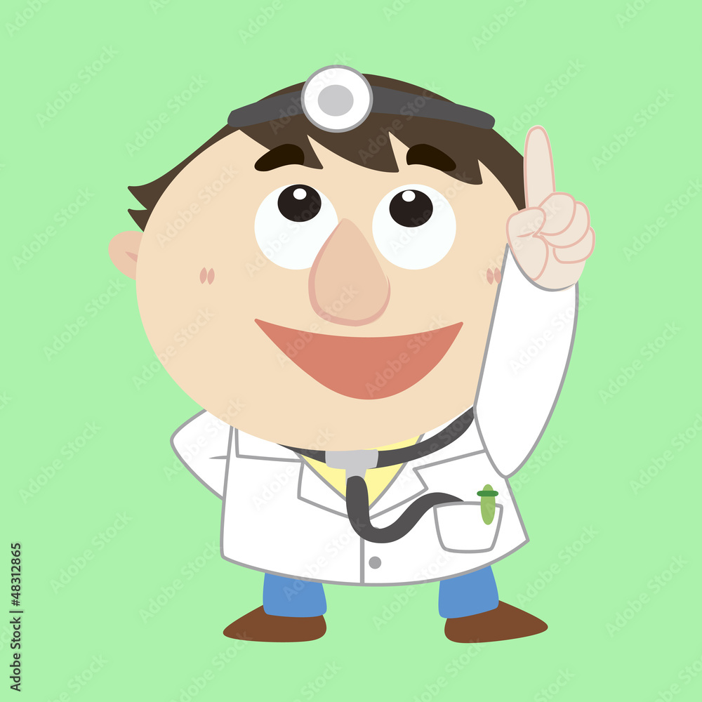 Doctor ,Cartoon Character, refers to the top