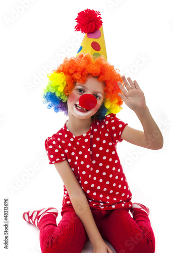 a happy little clown