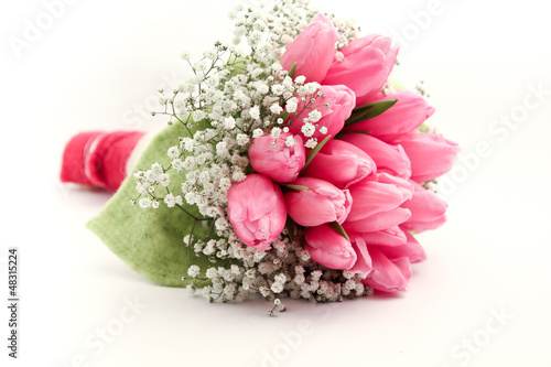 Fototapeta Naklejka Na Ścianę i Meble -  Tulpenstrauß Pink