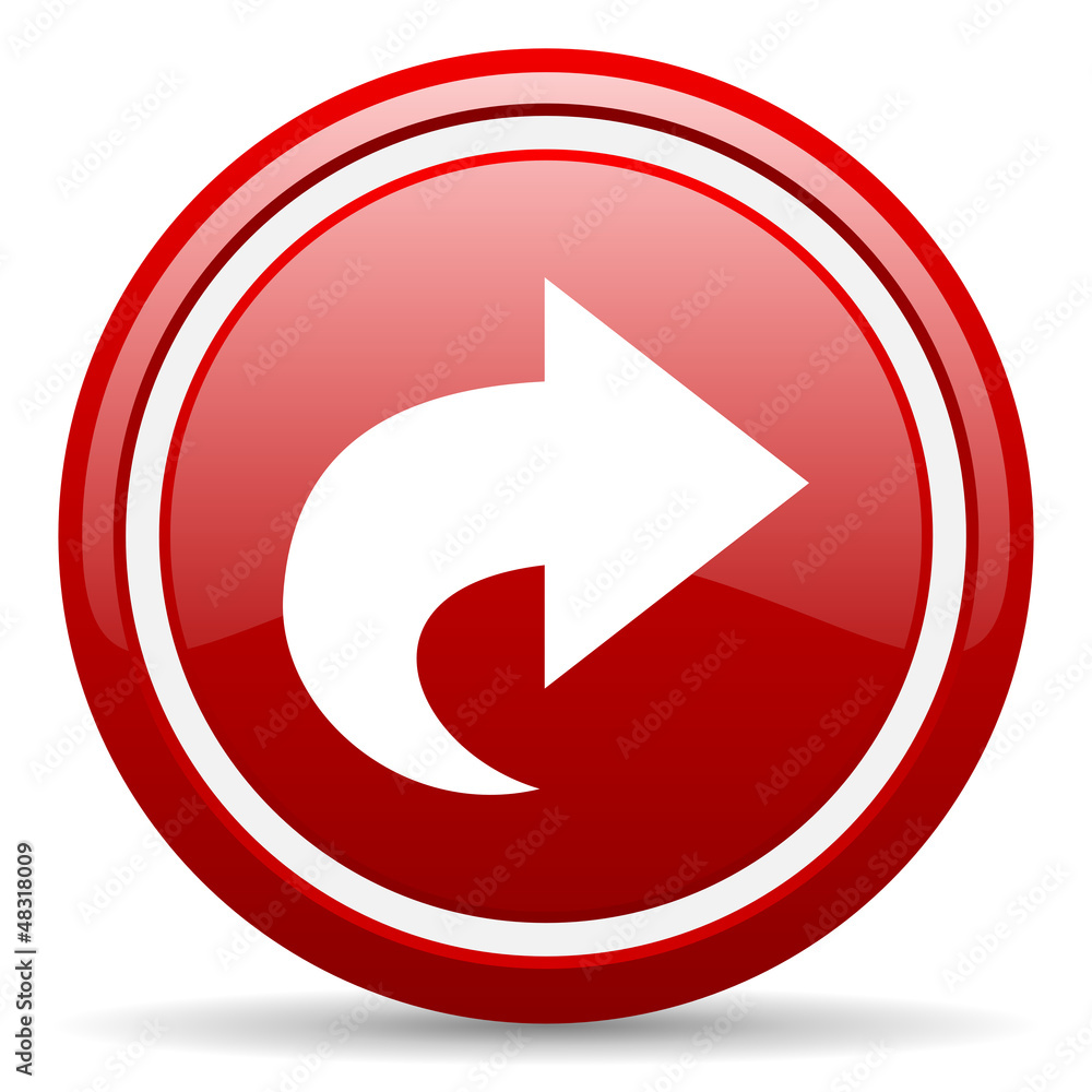 next red glossy icon on white background next red glossy icon on white background