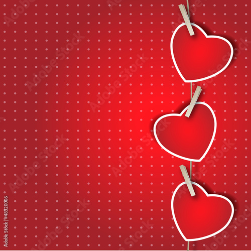 Three Hearts background