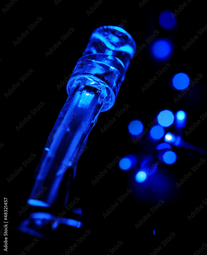 Closeup photo of blue LED (light emitting diodes) light Closeup photo of blue LED (light emitting diodes) light