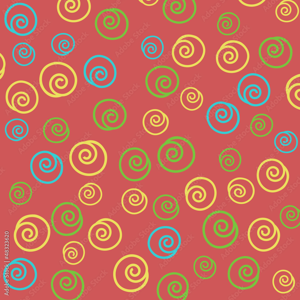 Seamless abstract hand-drawn pattern