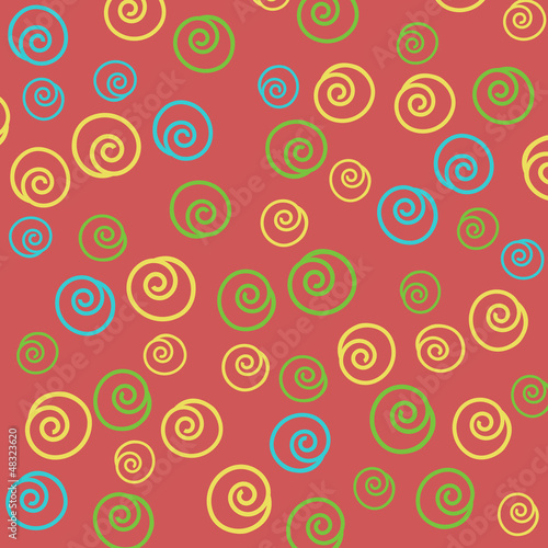 Seamless abstract hand-drawn pattern