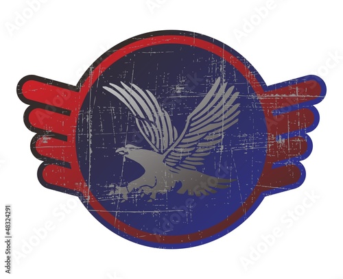 button web art eagle