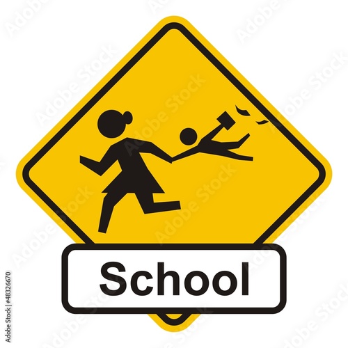 school sign