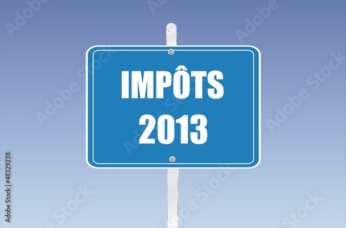 panneau impôts 2013