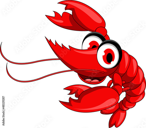 red shrimp cartoon