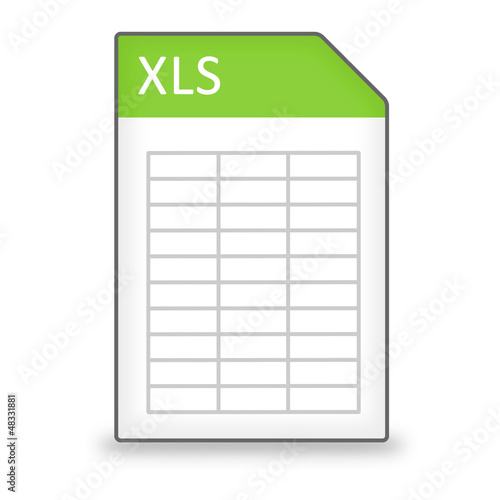 Tapety artystyczne Dateityp Icon XLS