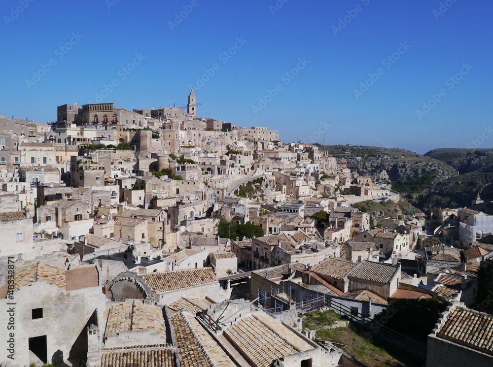 Matera with the rupestrian churches ands houses