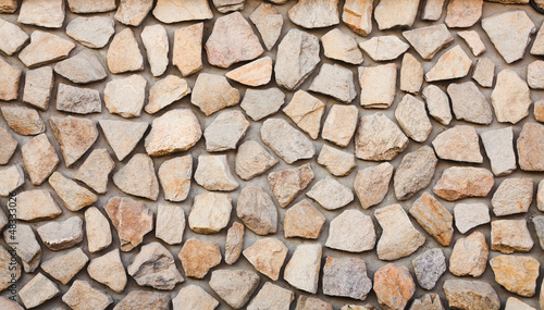 Landscape shot of a wall from stones