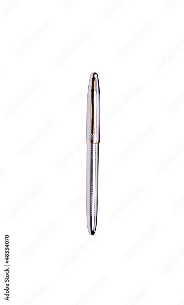 Close up of pen isolated with clipping path on white Close up of pen isolated with clipping path on white