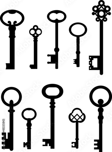 set of old keys