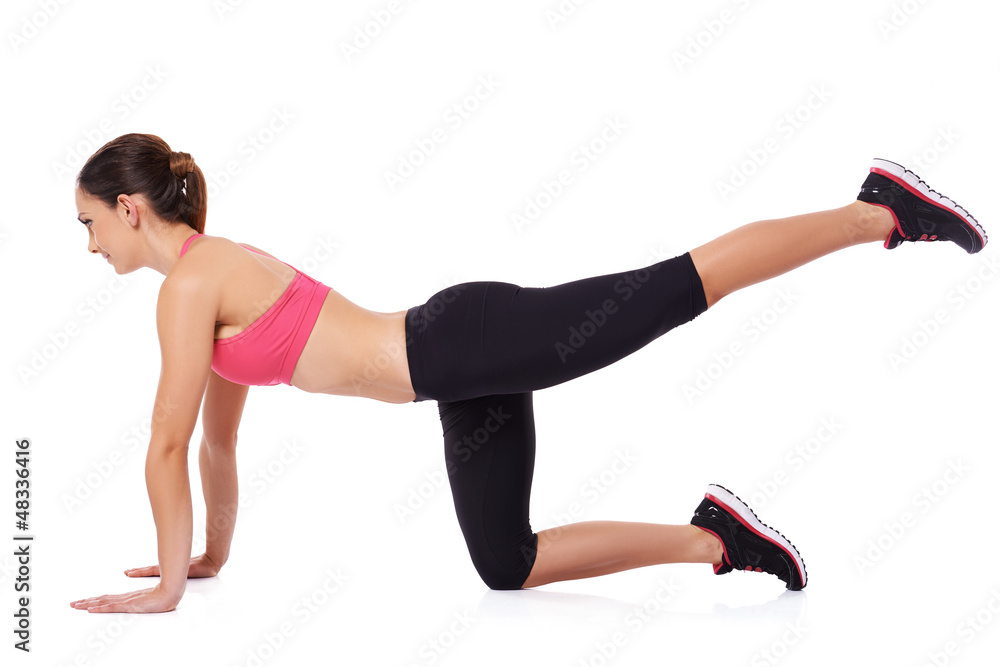 Woman exercising