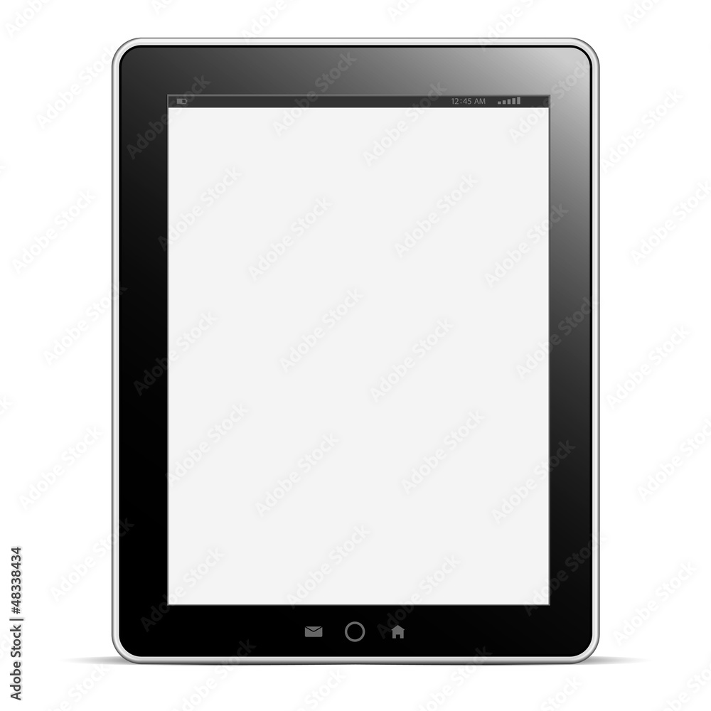 Computer tablet on white background Computer tablet on white background