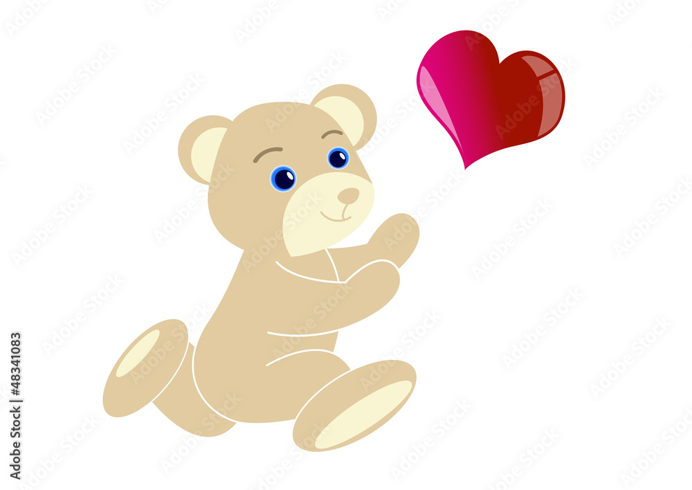 Ourson Qui Cours Vers Un Coeur Saint Valentin Stock Vector Adobe Stock Ourson Qui Cours Vers Un Coeur Saint Valentin Stock Vector Adobe Stock