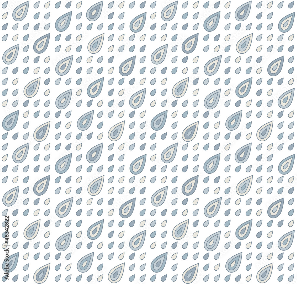Pattern with stylized rain drops Pattern with stylized rain drops
