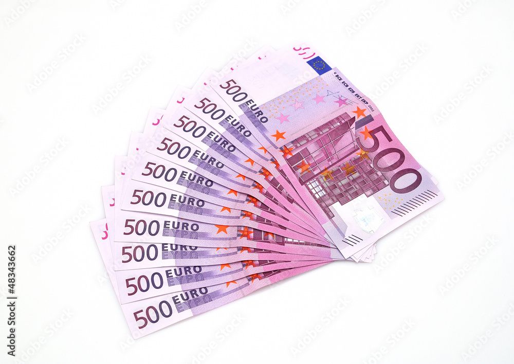 Euro banknotes isolated on white background. Euro banknotes isolated on white background.