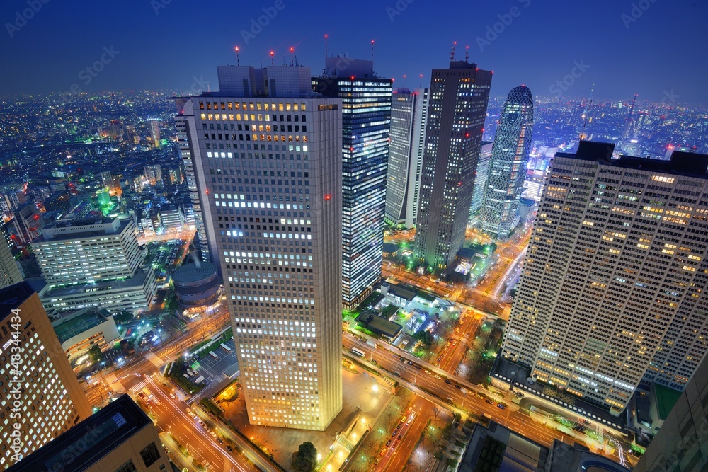 Obraz premium Shinjuku Tokyo Skyline