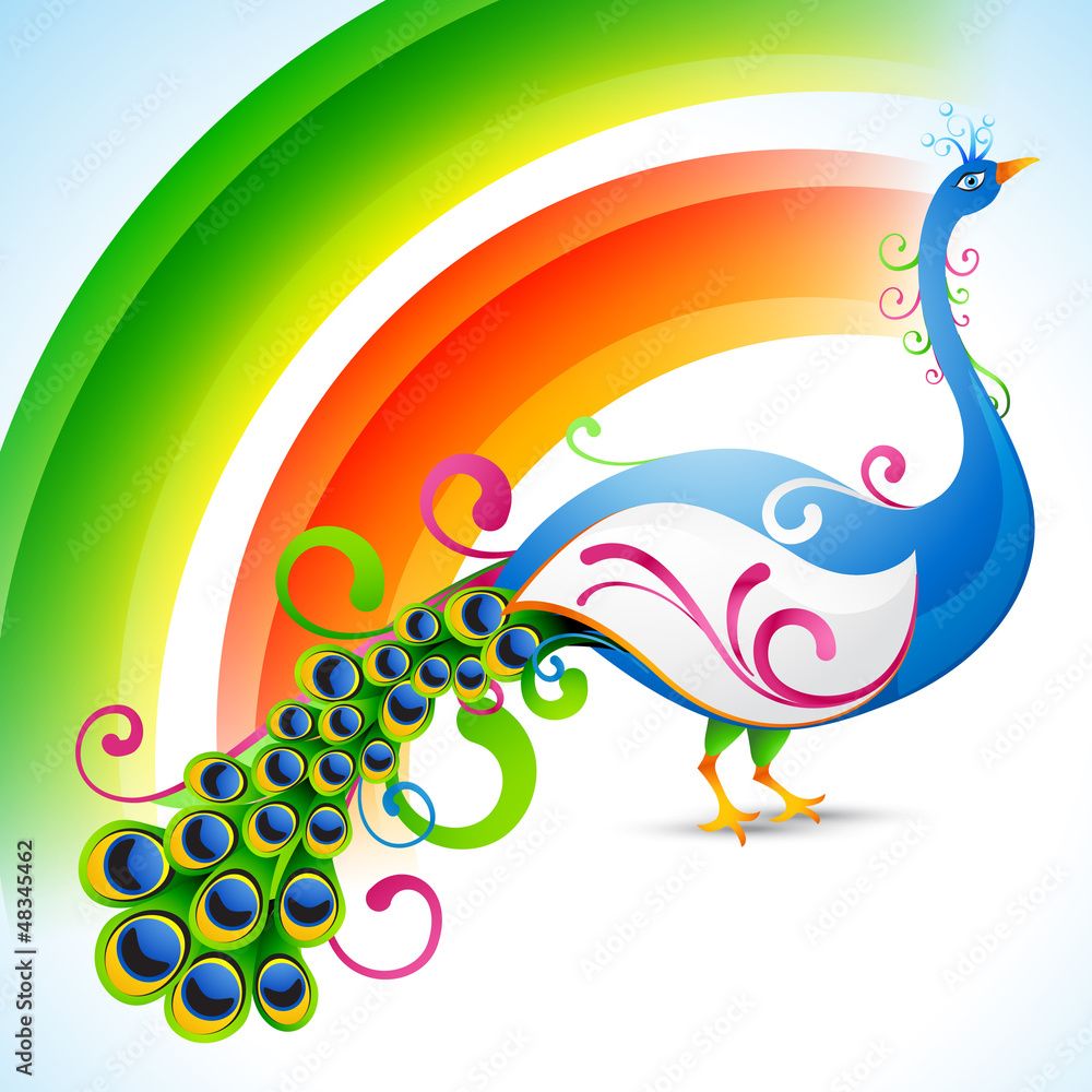 Fototapeta premium peacock design