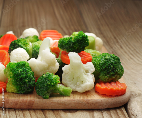 Different vegetables frozen