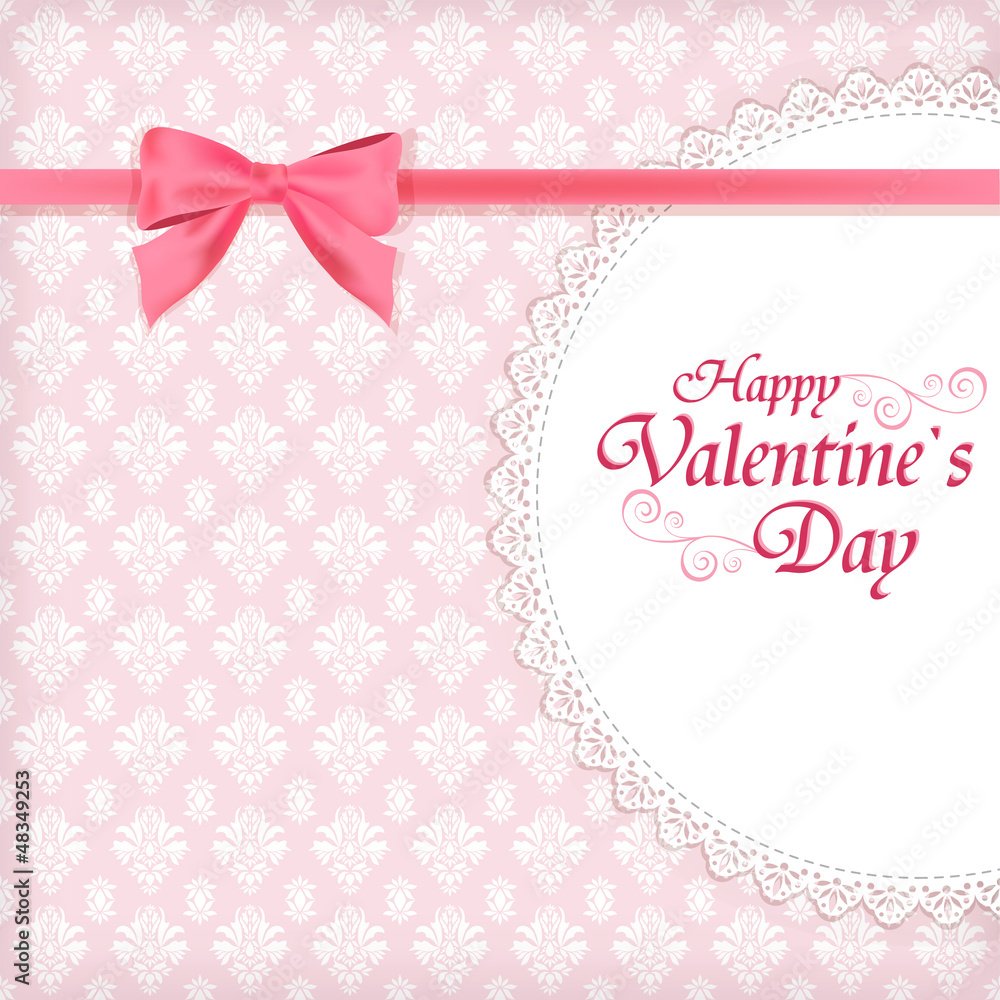 Valentine`s background with frame.