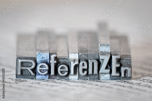 Obraz na płótnie Referenzen