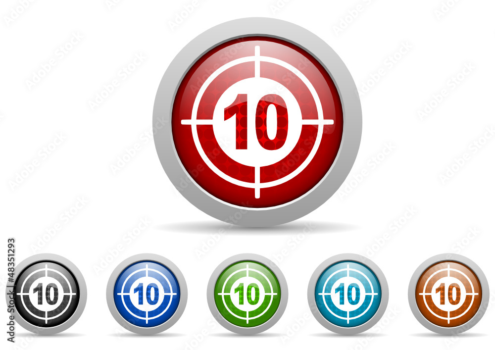 target vector icon set target vector icon set