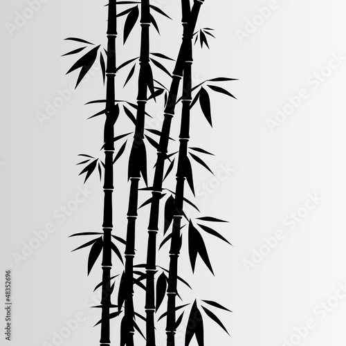 Gray bamboo background