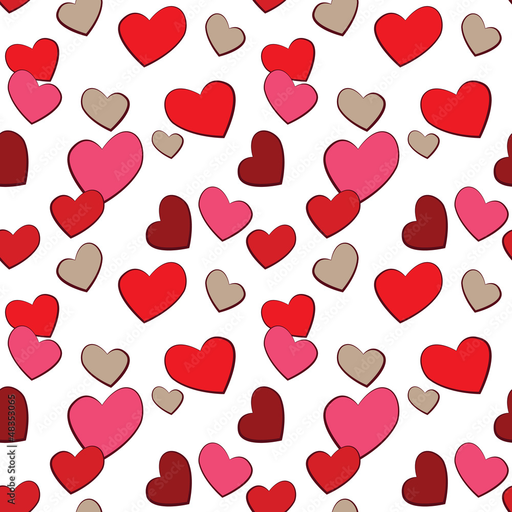Valentine's Day Hearts Love  seamless pattern