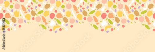 Vector vegetarian cooking horizontal seamless pattern background