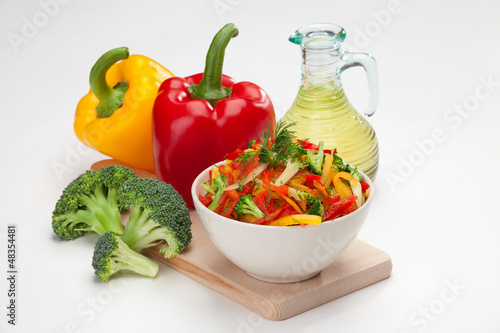colorful vegetable salad photo