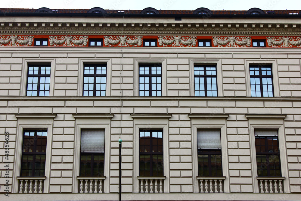 Detail of a building at Munich, Germany