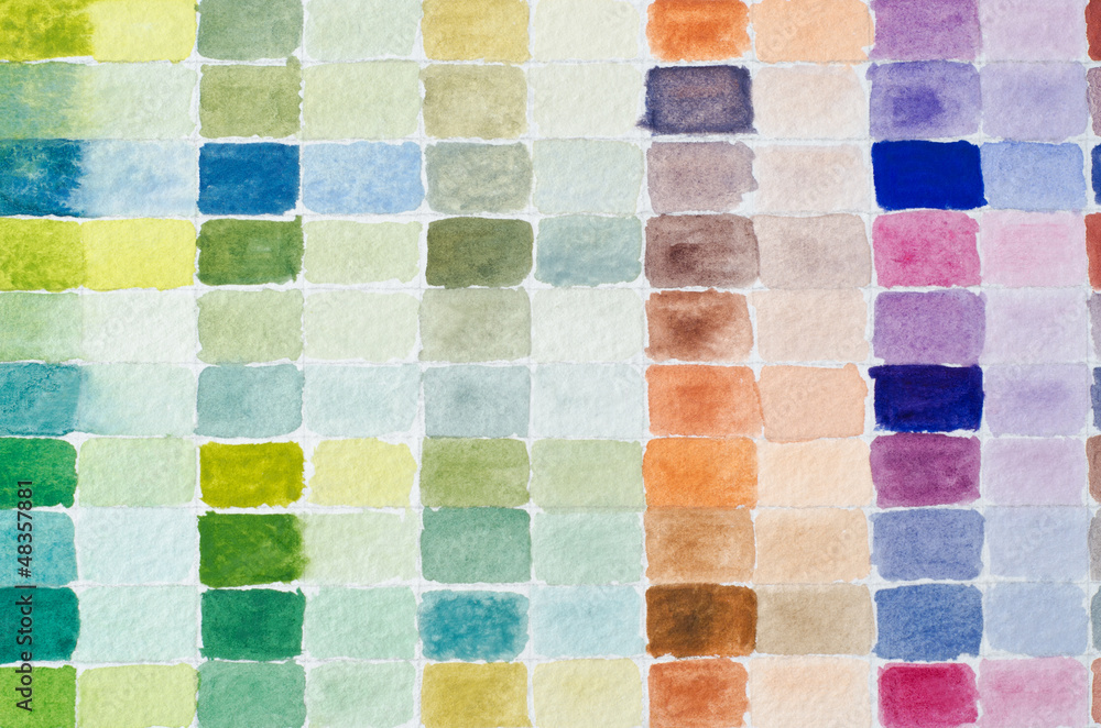 Watercolour Paint Chart Watercolour Paint Chart