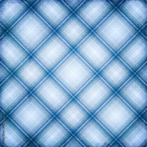 blue checked fabric seamless pattern