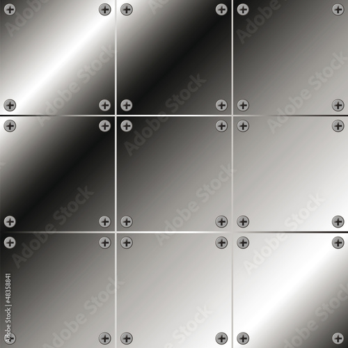 Background of metal plates